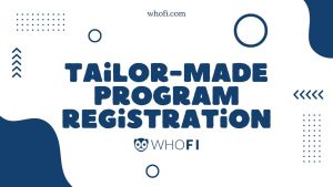 Tailor-Made Registration Tutorial Video