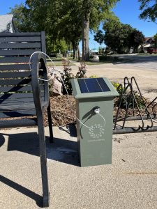 Solar Charger Outside of Auburn Public Library