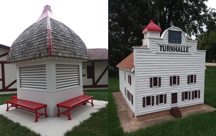 Stubbs Memorial Mini-Park Replica & Cupola