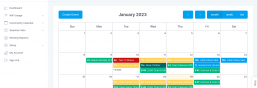 Community Calendar New Dashboard Design