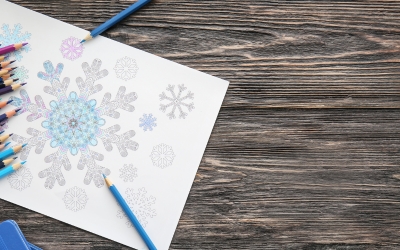 Snowflake Interactive Winter Wall Display