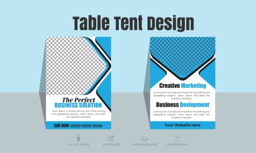 marketing table tent example