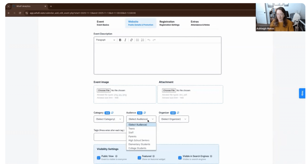WhoFi webinar screenshot
